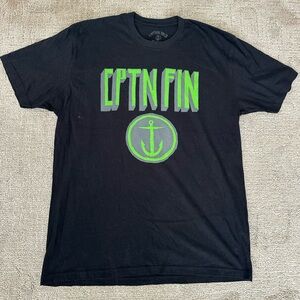 Captain Finn, Co. Black and Green Short Sleeve Men's Tee